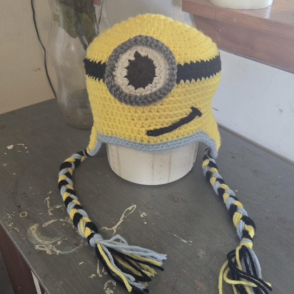 Despicable Me Minion Handmade Crocheted Hat